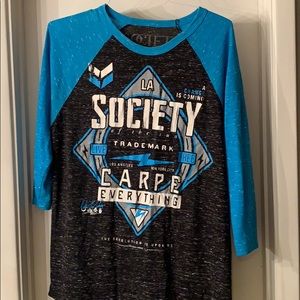 Society 3/4 baseball tee